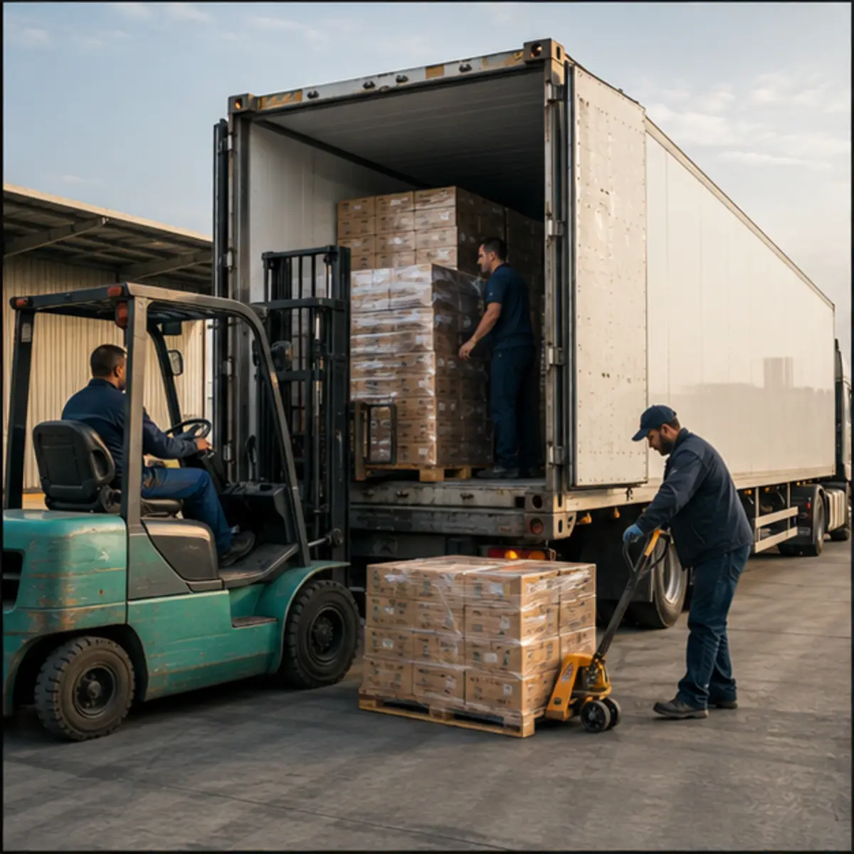 Food cargo loading for commercial transport